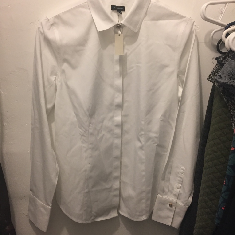 White Talbots shirt new with tags size 4.